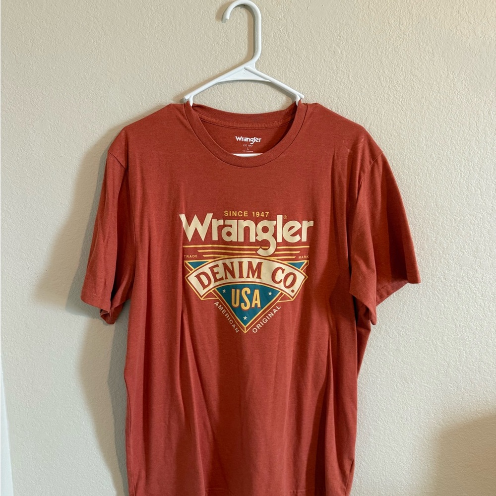 Wrangler Men's Red Graphic T-Shirt